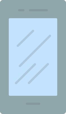 Mobile Phone Flat Light Icon