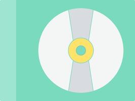 Cd Player Flat Light Icon vector