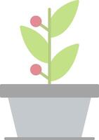 plantas plano ligero icono vector