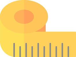 Ruler Flat Light Icon vector