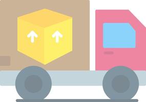 Delivery Flat Light Icon vector