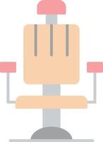 Barber Chair Flat Light Icon vector