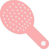 Hair Brush Flat Light Icon vector