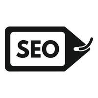 Seo tag icon simple vector. Universal global seo vector