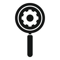 Seo magnifier icon simple vector. Content website vector