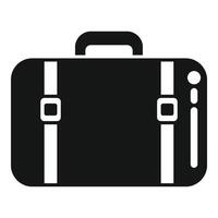 Travel bag icon simple vector. Indoor cabin vector