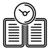 Work late document icon outline vector. Active fast sleepy vector