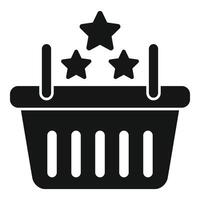 Basket new marketing icon simple vector. Seek web job vector