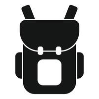 Hiking backpack icon simple vector. Breeze maritime vector