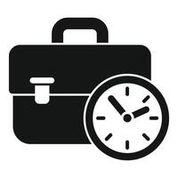 Change work plan icon simple vector. Late desk task vector