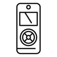 Conditioner remote control icon outline vector. Device unit help vector