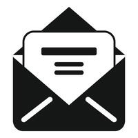 New commerce mail icon simple vector. Business inbox vector