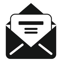 New commerce mail icon simple vector. Business inbox vector