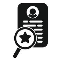 Search business person icon simple vector. Search team vector