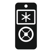 Conditioner remote control icon simple vector. Device unit help vector
