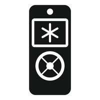 Conditioner remote control icon simple vector. Device unit help vector