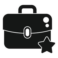 Career job bag icon simple vector. Take new member vector