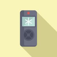 Conditioner remote control icon flat vector. Device unit help vector