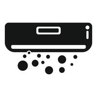 Control unit conditioner icon simple vector. Fix man service vector