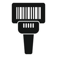 Smart bar code scanner icon simple vector. Quick response vector