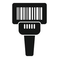 Smart bar code scanner icon simple vector. Quick response vector