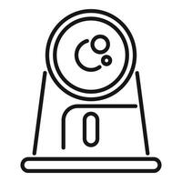 Camera scanner icon outline vector. Scan receipt vector