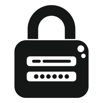 candado datos acceso icono sencillo vector. privado utilizar negocio vector