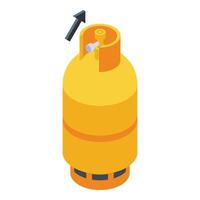 Gas balloon icon isometric vector. Scale rate price vector