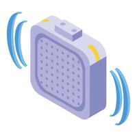 Track data signal icon isometric vector. Urban center vector