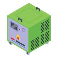 Hydrogen generator icon isometric vector. Process storing vector