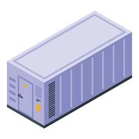 Hydrogen production terminal icon isometric vector. Fueling storing vector