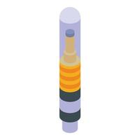 Pet chip tube icon isometric vector. Reader id vector