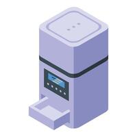 Device gps pet icon isometric vector. Reader id vector