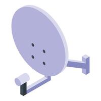 News antenna icon isometric vector. Studio tv team vector