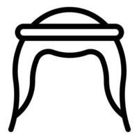 Arábica sombreros icono contorno vector. medio oriental vector