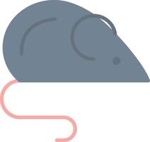 Rat Flat Light Icon vector