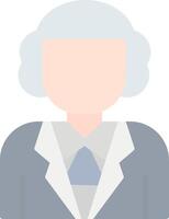 Judge Flat Light Icon vector