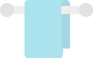 Towel Hanger Flat Light Icon vector
