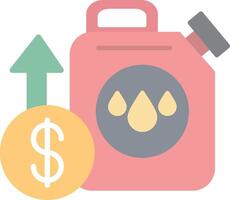 Oil Price Flat Light Icon vector
