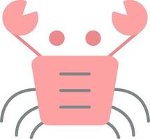 Crab Flat Light Icon vector