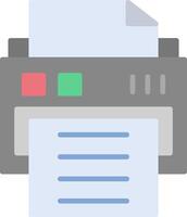 Printer Flat Light Icon vector