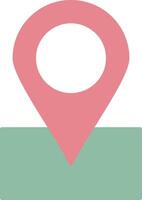 Map Flat Light Icon vector