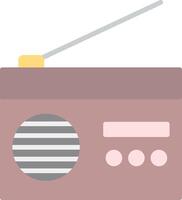 Radio Flat Light Icon vector