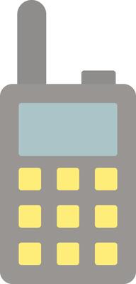Walkie Talkie Flat Light Icon