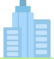 Office Building Flat Light Icon vector
