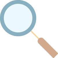 Magnifying Glass Flat Light Icon vector