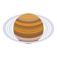Saturn planet icon isometric vector. Space solar system vector
