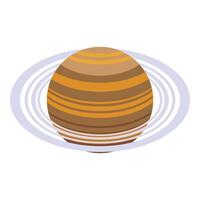 Saturn planet icon isometric vector. Space solar system vector