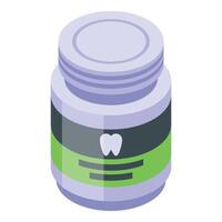 Dental care product icon isometric vector. Art color vector