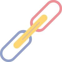 Link Flat Light Icon vector